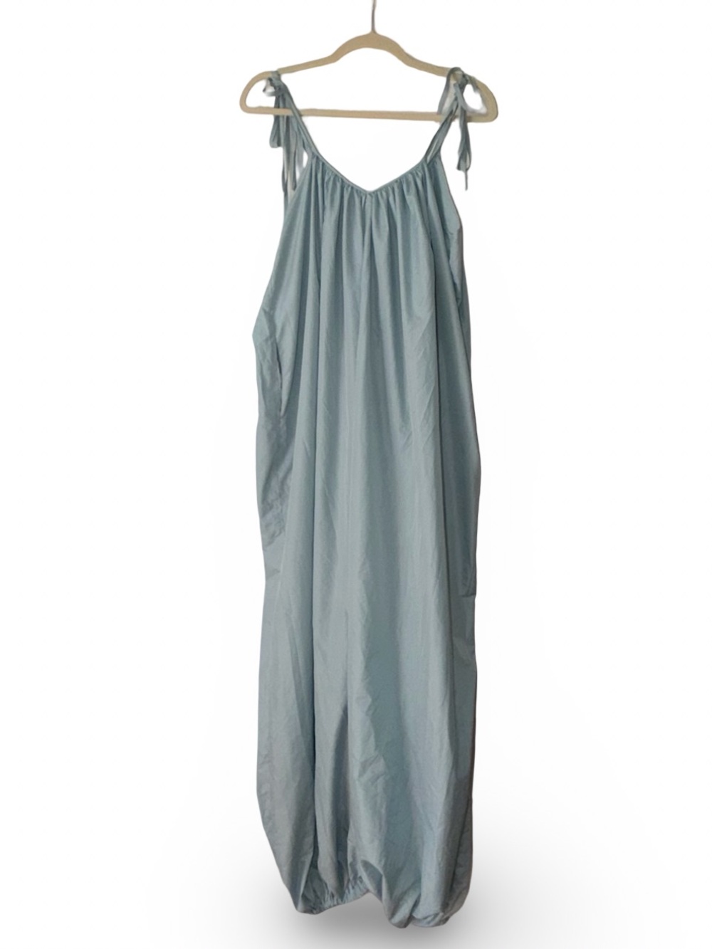 Tov Los Angeles Light Blue Wide Leg Haram Jumpsuit, 38/S